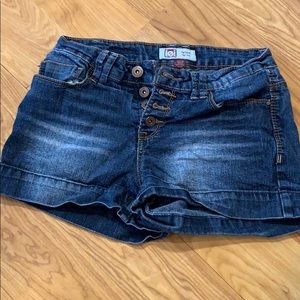 l.e.i. High rise jean shorts